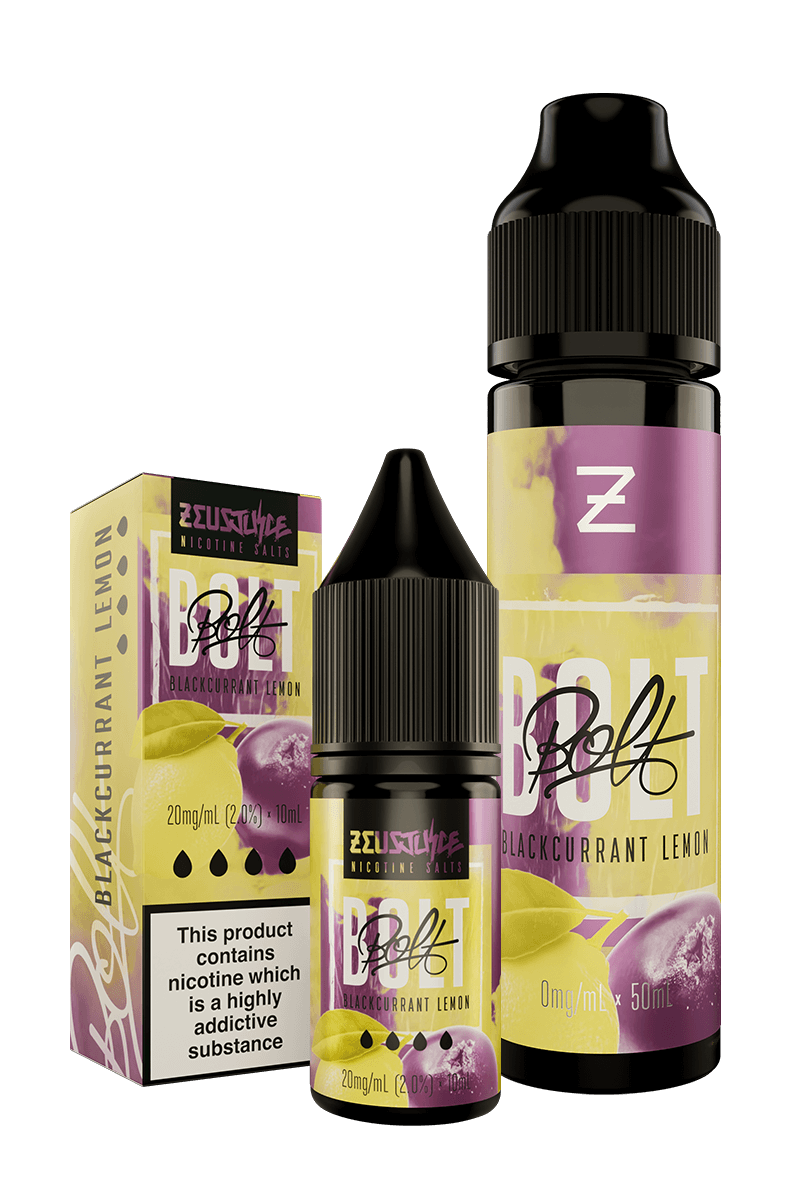 Blackcurrant-Lemon Bolt E-Liquid by Zeus Juice