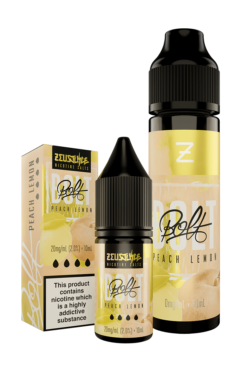 Peach-Lemon Bolt E-Liquid by Zeus Juice